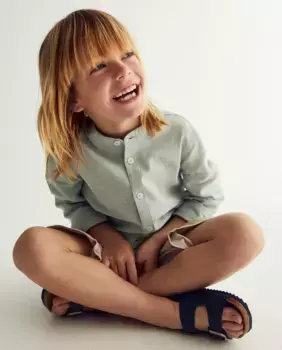 Льняная рубашка Sfera, зеленый