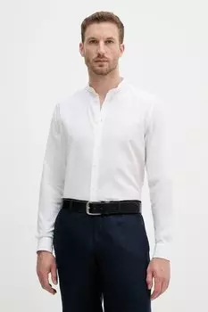 Льняная рубашка Sisley, белый