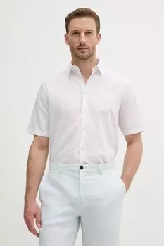 Льняная рубашка Sisley, белый