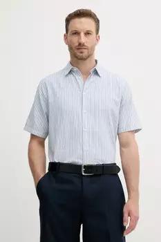 Льняная рубашка Sisley, синий