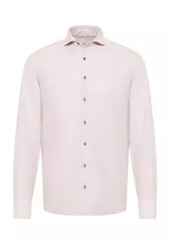 Льняная рубашка SLIM FIT ETERNA, песочный