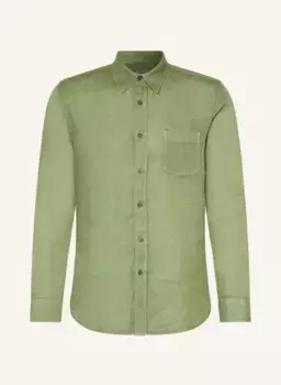 Льняная рубашка стандартного кроя 120%Lino, зеленый