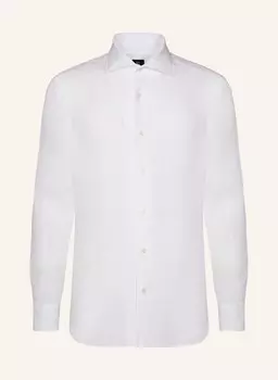 Льняная рубашка стандартного кроя Boggi Milano, белый