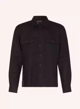 Льняная рубашка стандартного кроя Marc O'Polo, черный