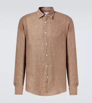 Льняная рубашка Sunspel, Dune