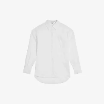 Льняная рубашка свободного кроя Dorahh с длинными рукавами Ted Baker, белый