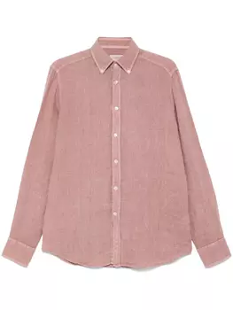 Льняная рубашка Tintoria Mattei, красный