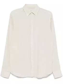 Льняная рубашка Tintoria Mattei, нейтральный