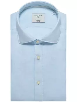 Льняная рубашка Tintoria Mattei, синий