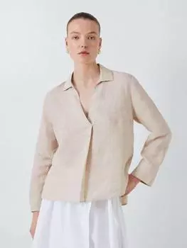 Льняная рубашка - туника John Lewis, цвет Natural