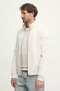 Льняная рубашка United Colors Of Benetton, бирюзовый