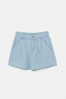 Льняная рубашка United Colors Of Benetton, зеленый