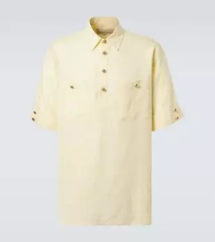 Льняная рубашка Valentino, Lemon Cream