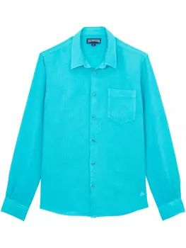 Льняная рубашка Vilebrequin, зеленый