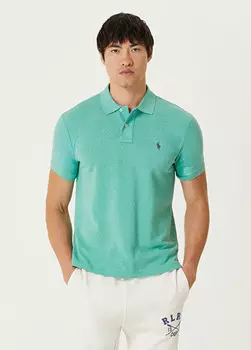 Льняная рубашка в клетку Polo Ralph Lauren, зеленый