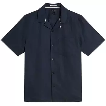 Льняная рубашка wesland Ted Baker, синий