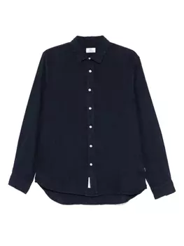 Льняная рубашка Woolrich, синий
