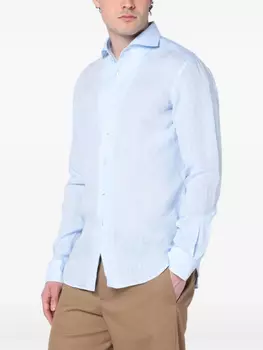 Льняная рубашка Xacus, синий