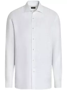 Льняная рубашка Zegna, белый