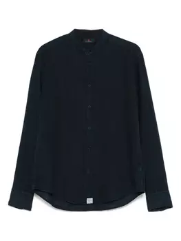 Льняная рубашка Zegna, синий