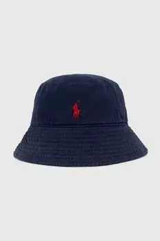 Льняная шляпа Polo Ralph Lauren, темно-синий