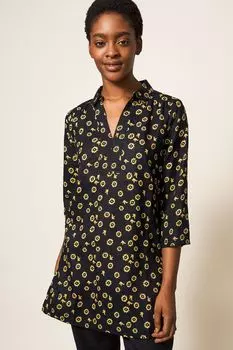 Льняная туника Blaire White Stuff, черный