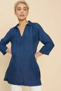 Льняная туника Blaire White Stuff, синий