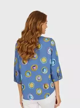 Льняная туника Navigazione, синий