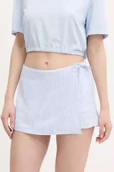 Льняная юбка Hollister Co., синий