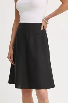 Льняная юбка Marc O'Polo, черный