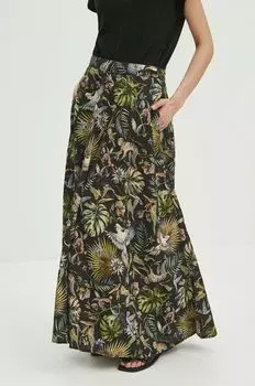 Льняная юбка Medicine, черный