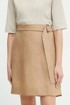 Льняная юбка Mm, коричневый