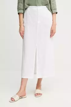 Льняная юбка Oui, белый