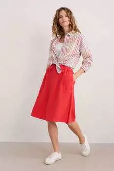 Льняная юбка Pepper Moth Seasalt Cornwall, красный