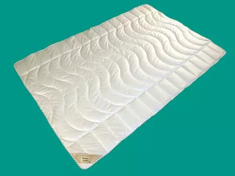 Льняное летнее одеяло 200х220, льняное хлопковое одеяло, очень легкое, из органического хлопка GARANTA