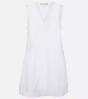 Льняное мини-платье Derya Asceno, белый