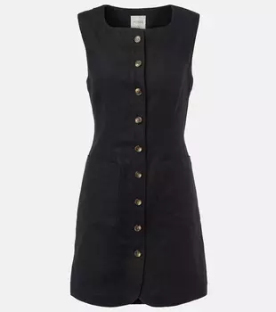 Льняное мини-платье Emma Posse, черный