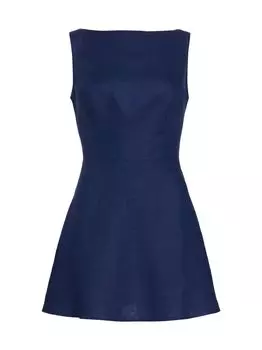 Льняное мини-платье Zenni Reformation