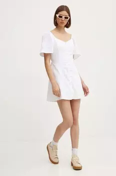 Льняное платье Abercrombie & Fitch, белый