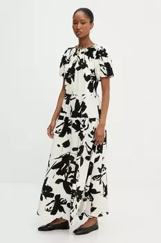 Льняное платье Answear.Lab, черный