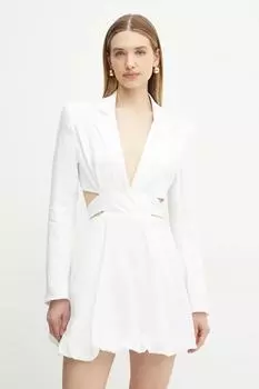 Льняное платье Bardot, белый