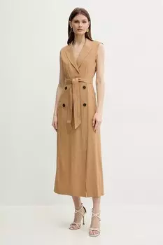 Льняное платье DADA Marella, коричневый