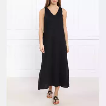 Льняное платье Dkny, черный