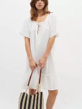 Льняное платье ellie из смесового льна InWear, белый