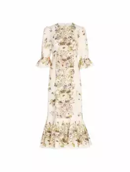 Льняное платье Halliday Zimmermann, мультиколор