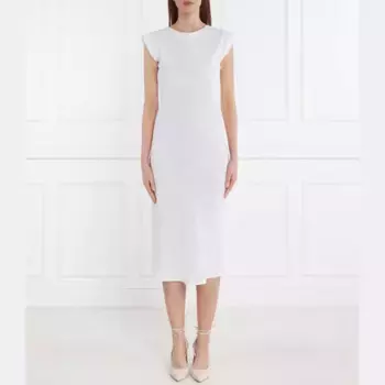 Льняное платье идальго Marella, белый