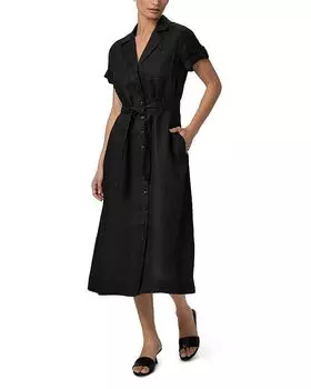 Льняное платье Lexina PAIGE, черный