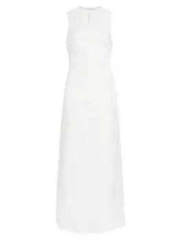 Льняное платье-макси Blanche с вырезами SIR., слоновая кость