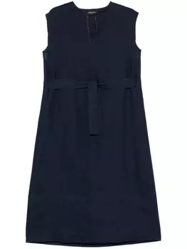 Льняное платье макси Fabiana Filippi, синий