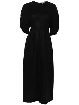 Льняное платье макси Soleil Faithfull the Brand, черный